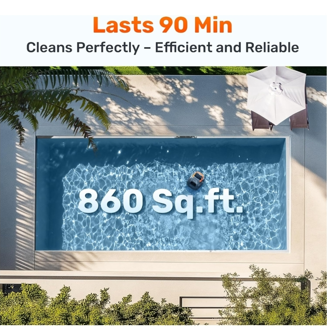 Gosvor Pool Cleaning Robot - 90 Minute Runtime - photo 4
