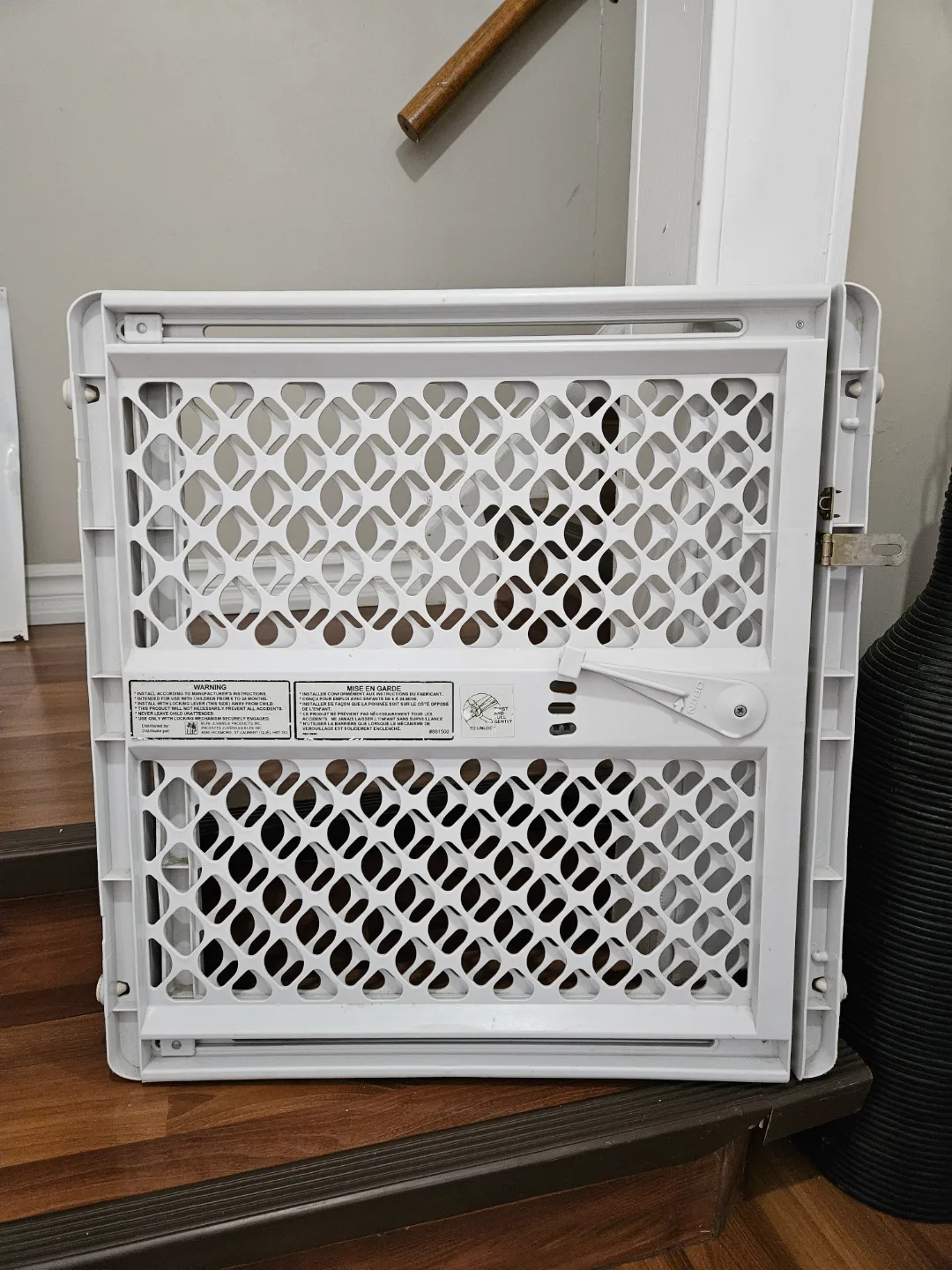 White Plastic Baby Safety Gate thumbnail