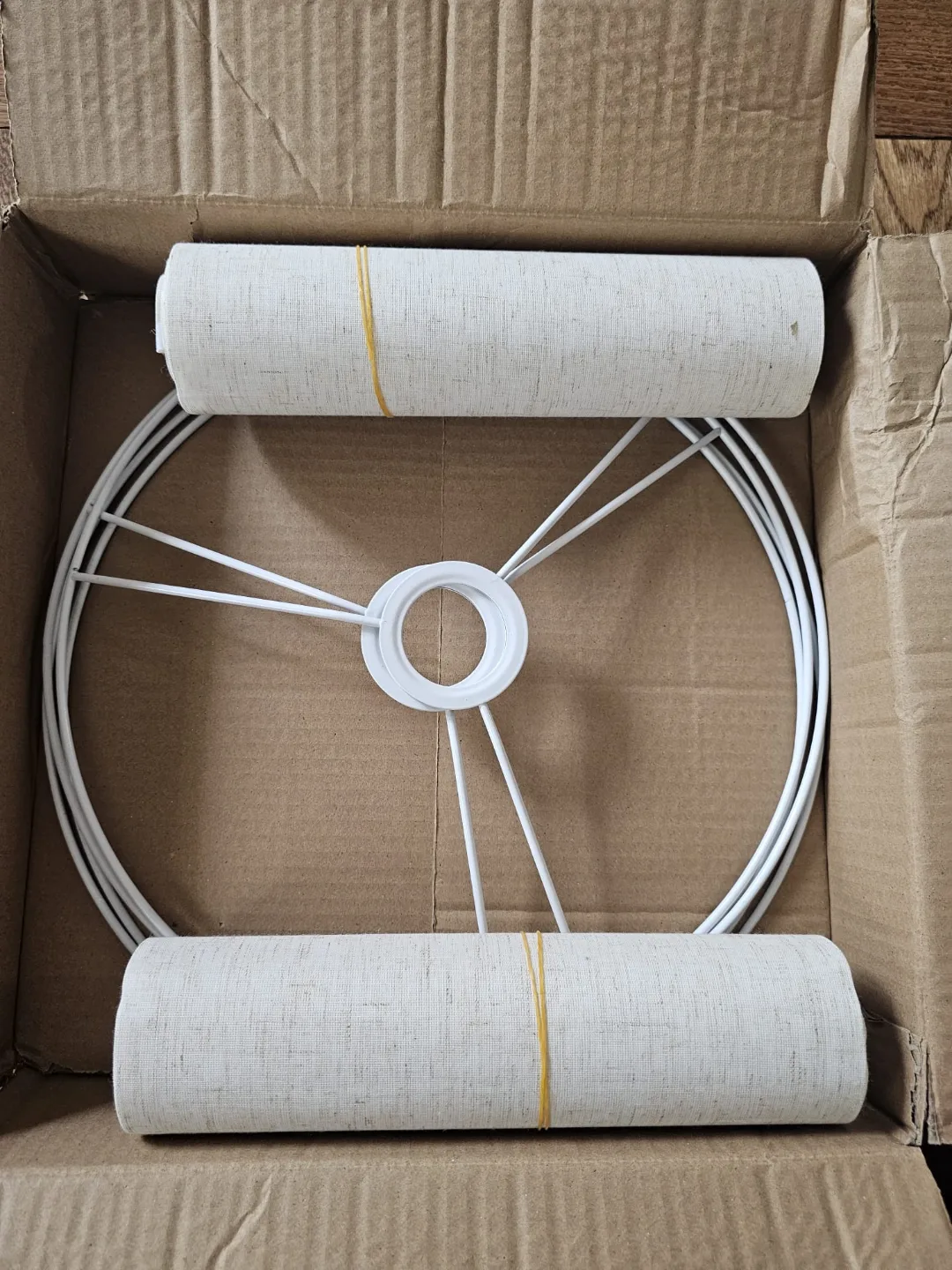 Pair of Beige Linen Drum Lampshades image indicator(3)