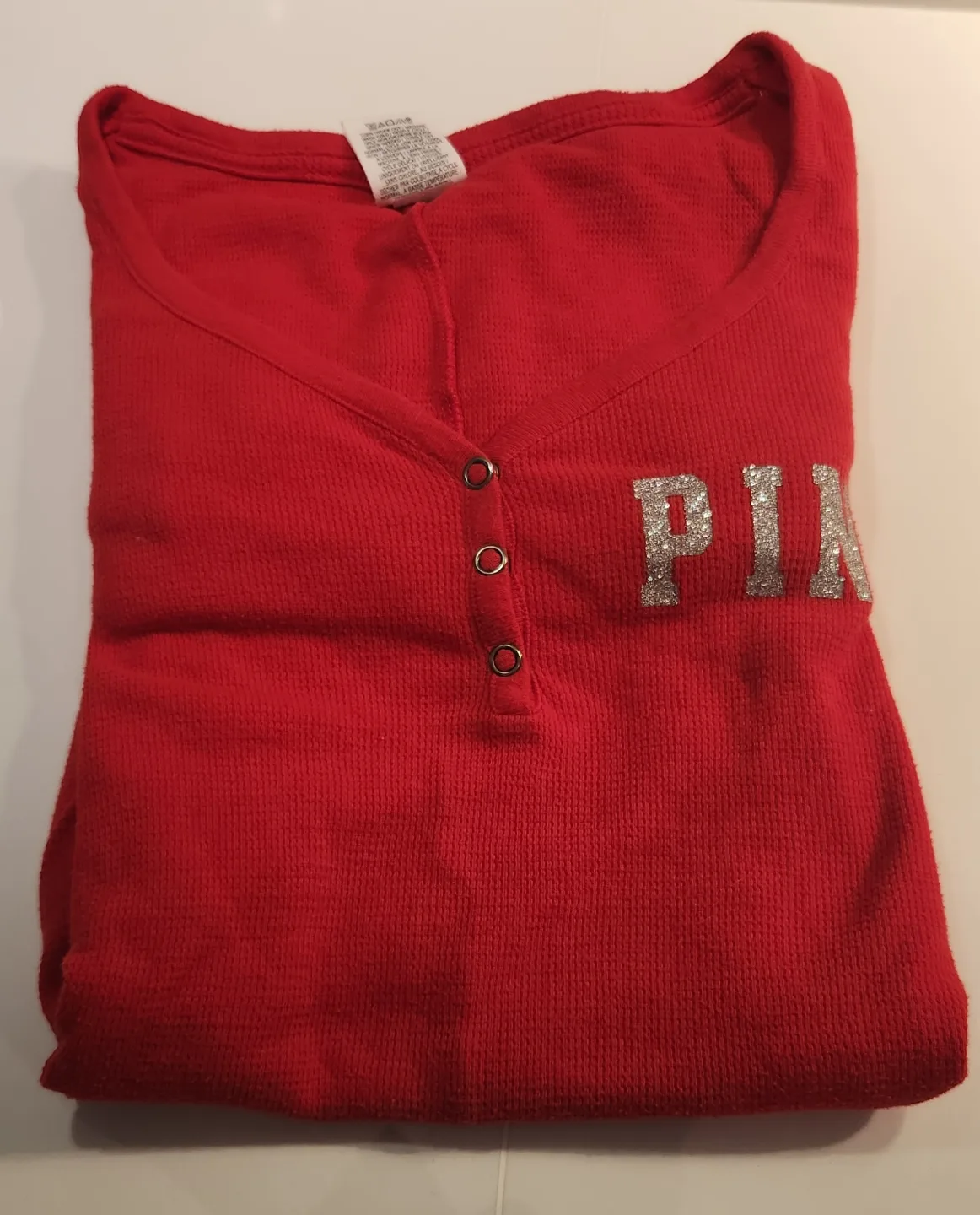PINK Victoria's Secret Red Onesie - Size XS image indicator(6)