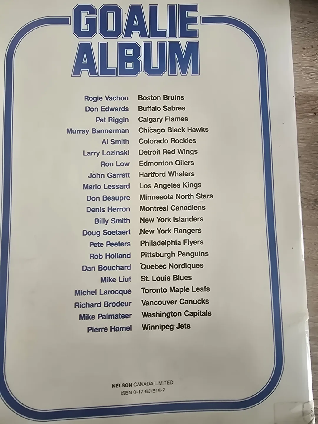 Vintage Goalie Album Book and Poster image indicator(2)