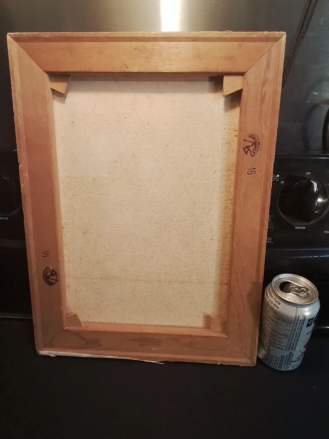 Vintage Market Scene Oil  Original Painting image indicator(5)