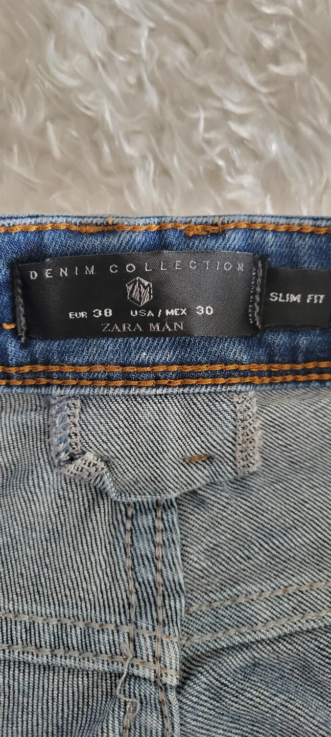 Zara Man Denim Collection Slim Fit Jeans - Size 32 image indicator(4)