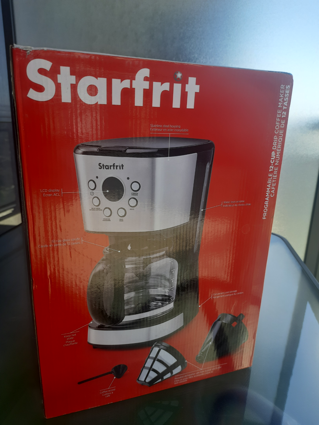 New - Starfrit 12-Cup Programmable Drip Coffee Maker - photo 3