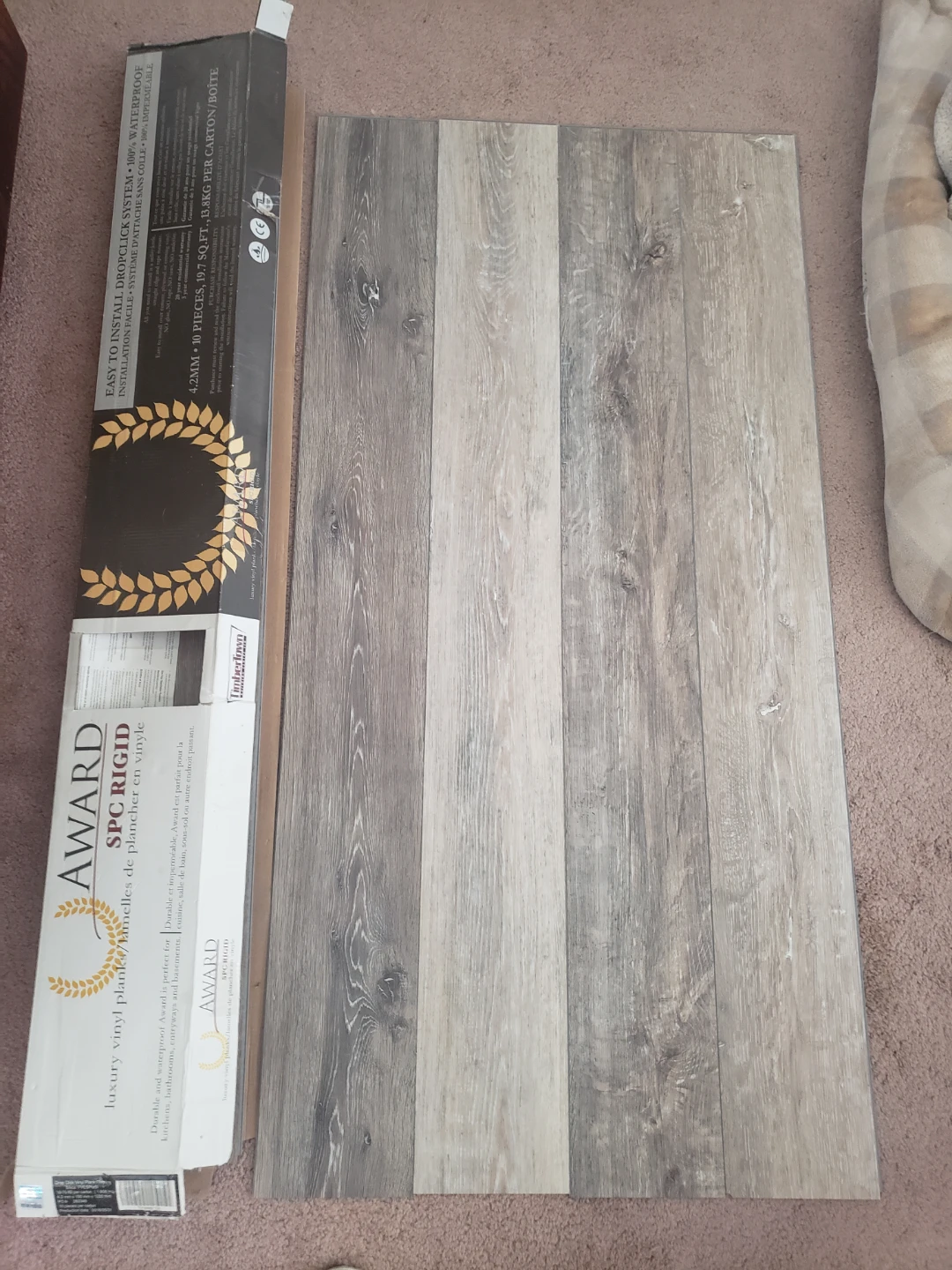 Award SPC Rigid Core Luxury Vinyl Plank Flooring