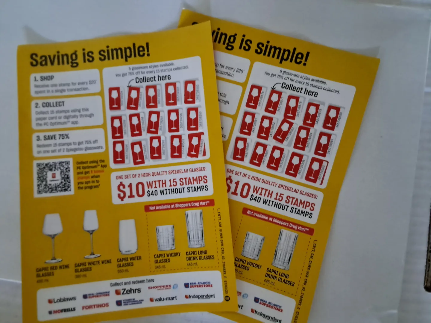 PC Optimum Spiegelau Glassware Stamps thumbnail