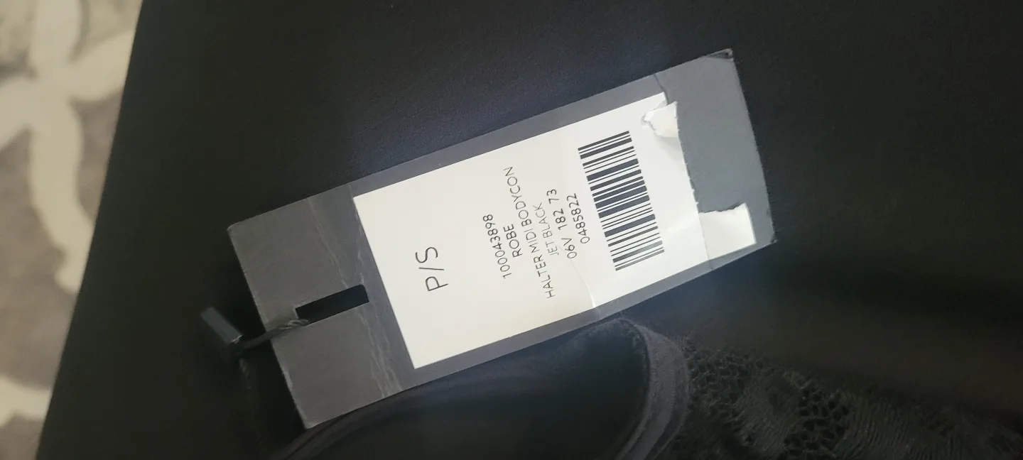 Black Lace Detail Bodycon Dress image indicator(3)