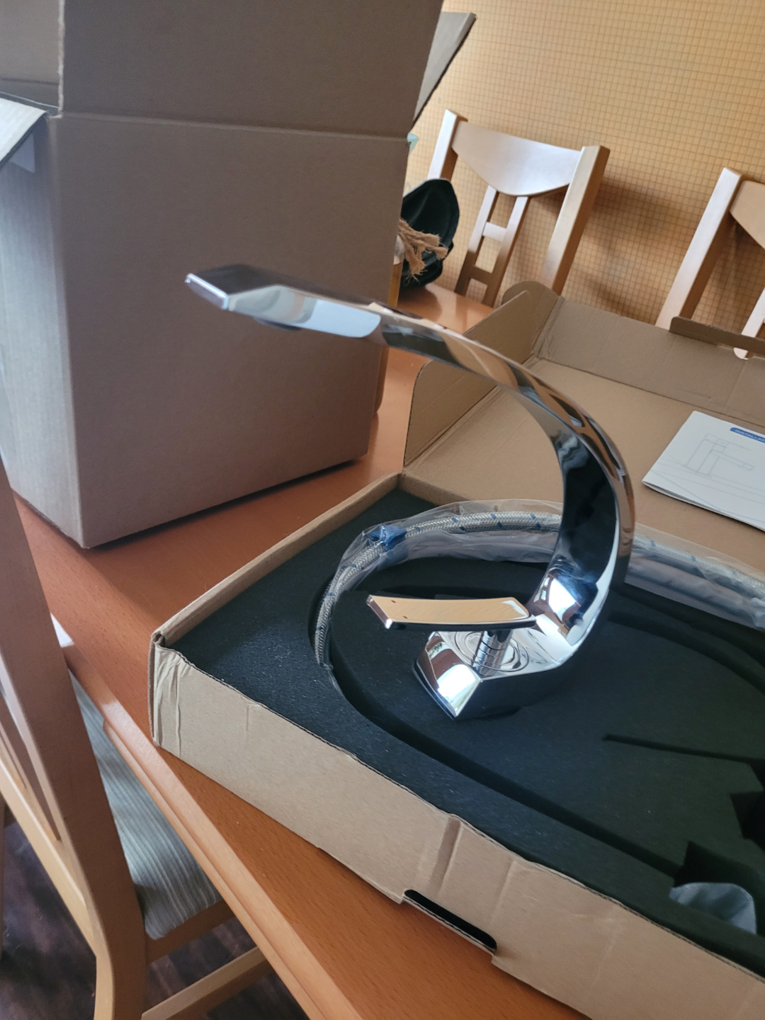 Modern Chrome Bathroom Faucet - photo 3