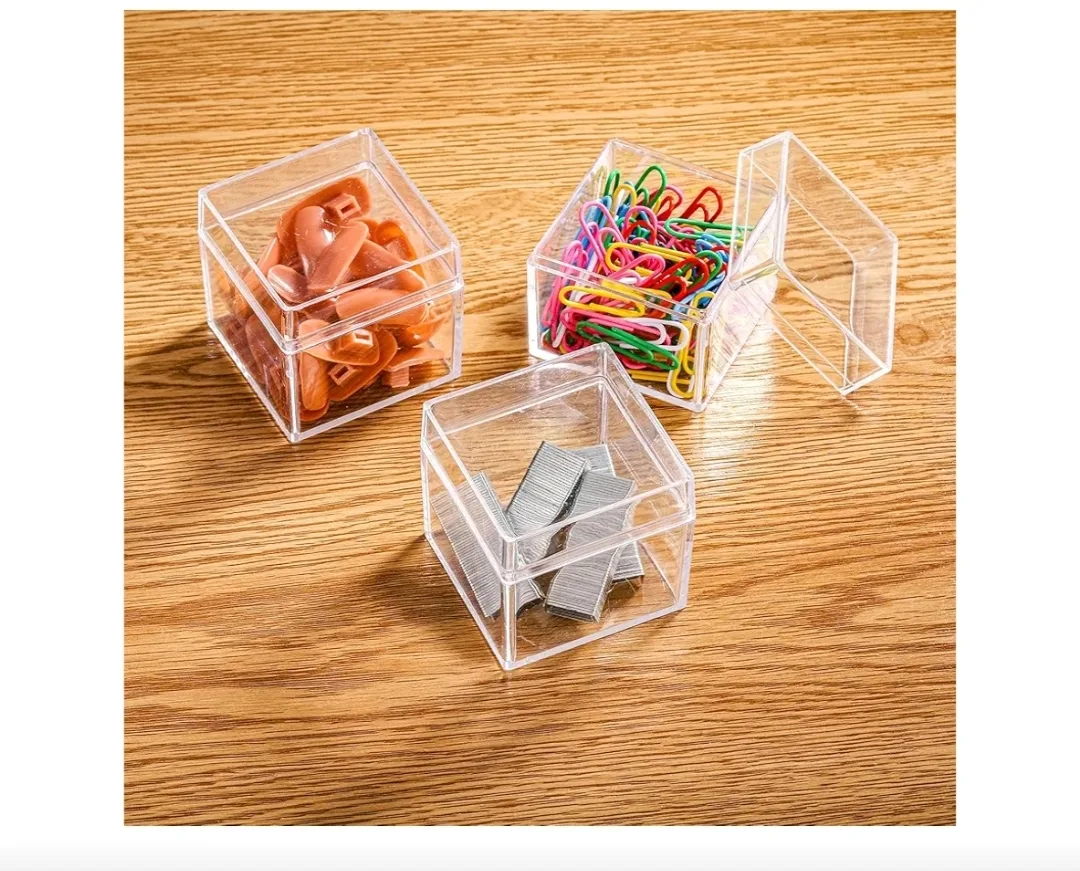 12 Pcs Clear Acrylic Cube Boxes image indicator(3)