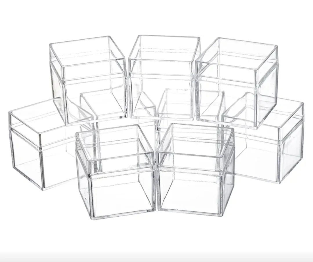 12 Pcs Clear Acrylic Cube Boxes image indicator(5)