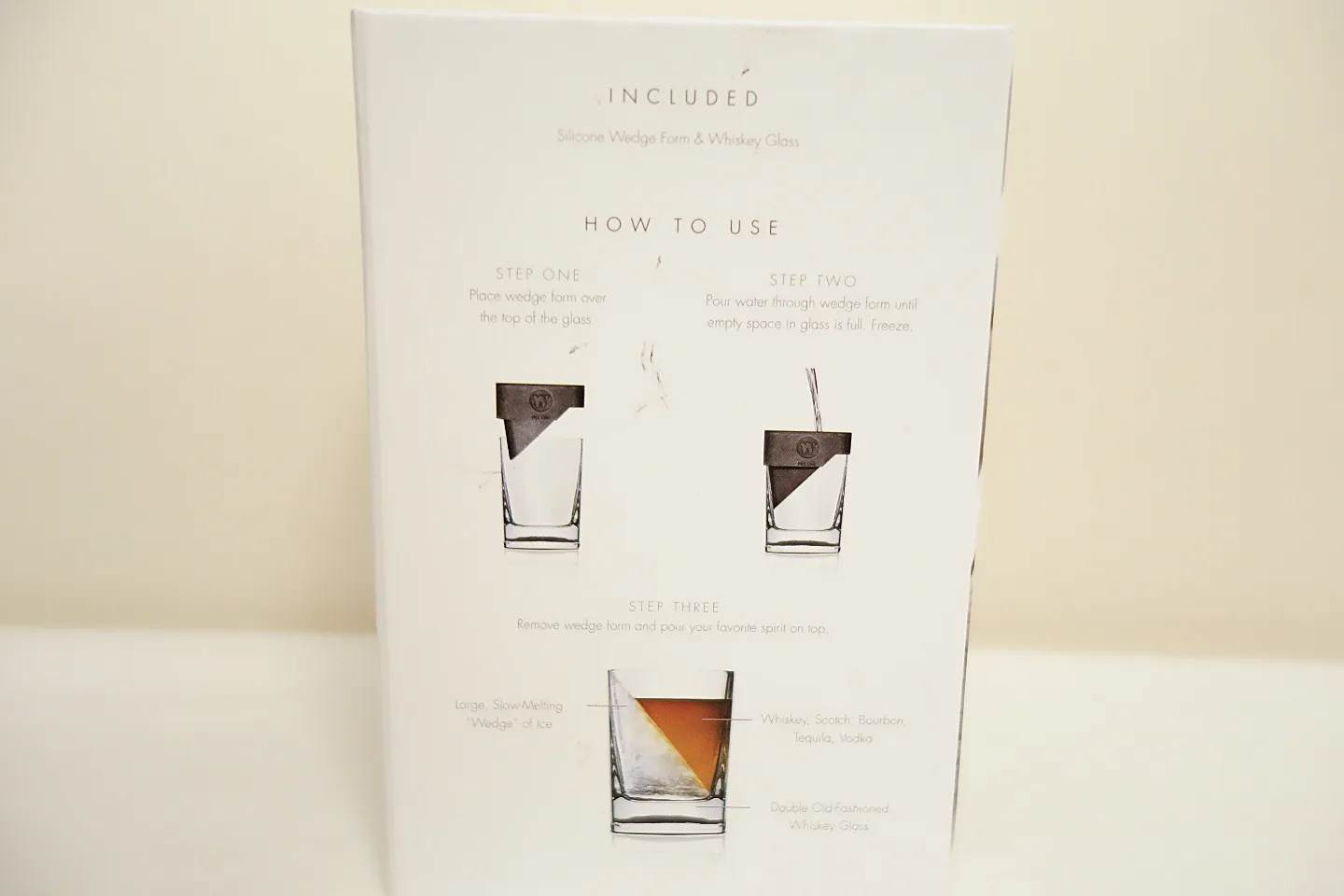 New Corkcicle Whisky Wedge Old Fashioned Glass & Ice Form Set image indicator(3)