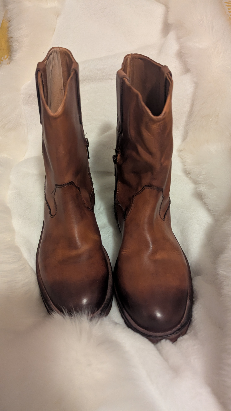 Vintage Foundry Co. Brown Leather Boots