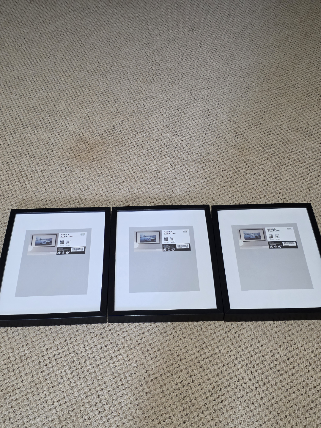 Black Photo Frames X3