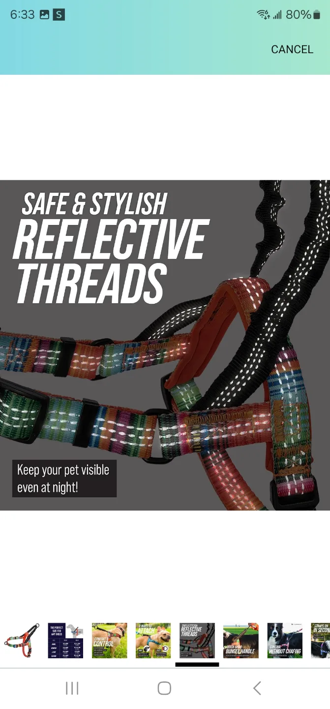 Leashboss Reflective Dog Harness - Small image indicator(3)