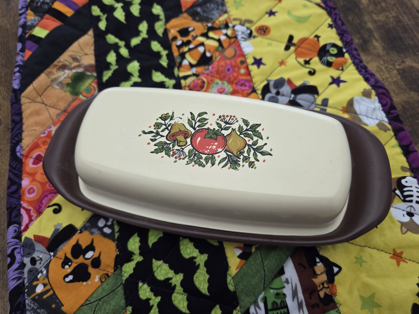 Vintage Butter Dish with Lid