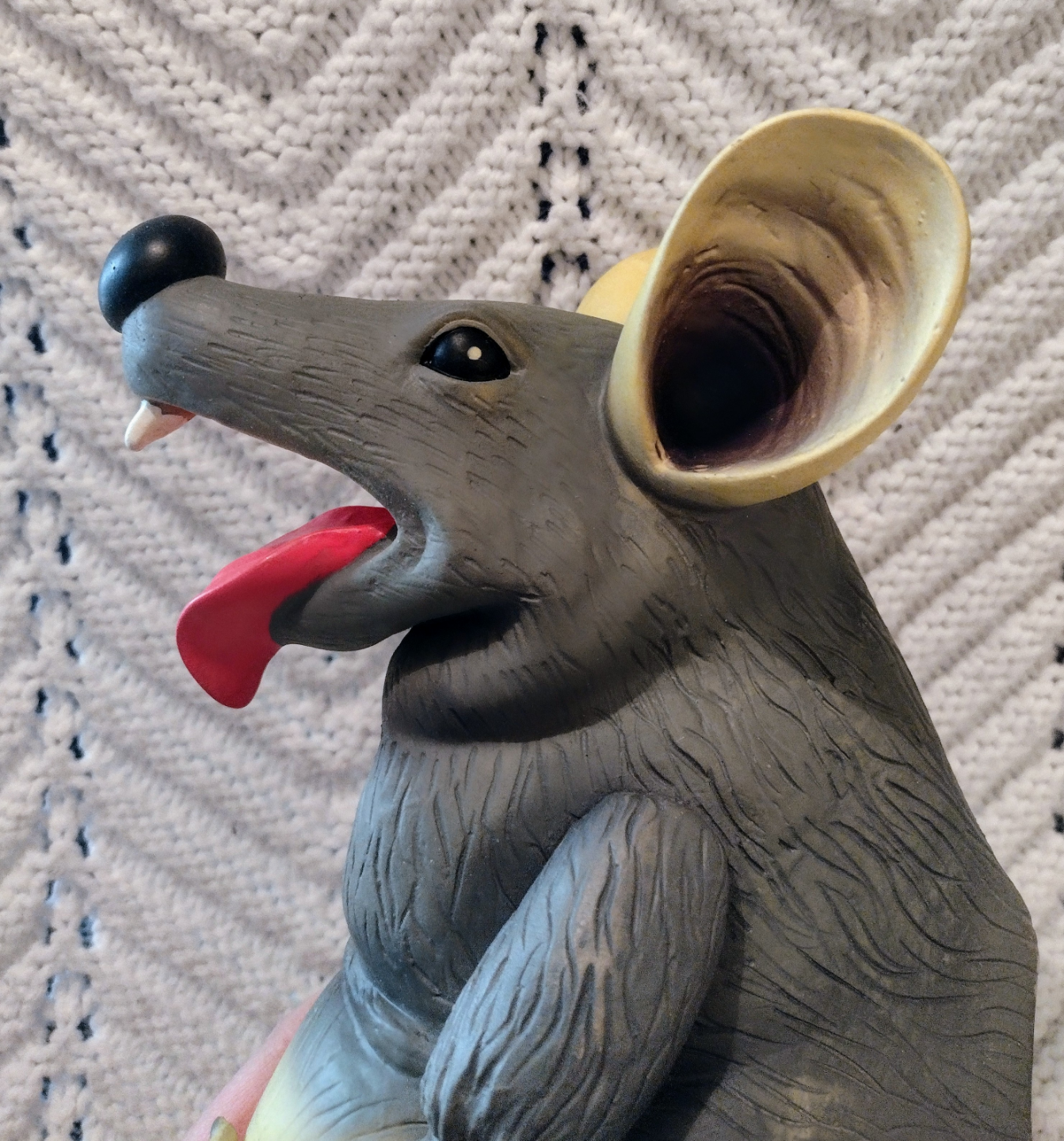Gemmy Fat Rat Talking Animated Rubber WORKS Halloween Vintage - photo 4