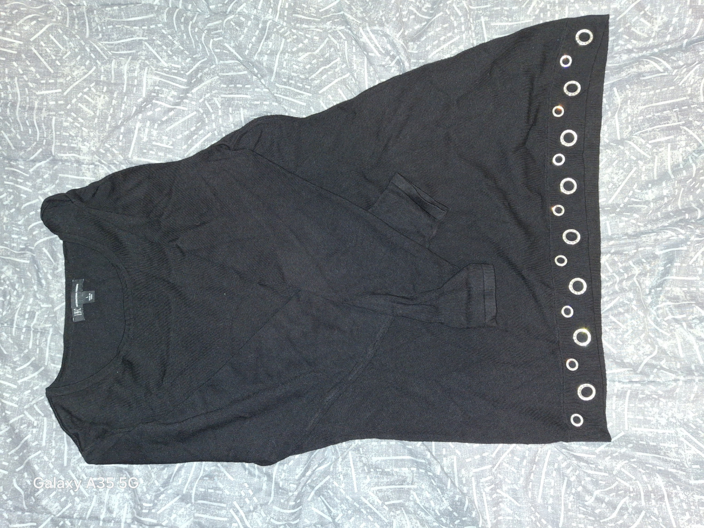 I-N-C International Concepts Black Knit Sweater Dress Size L