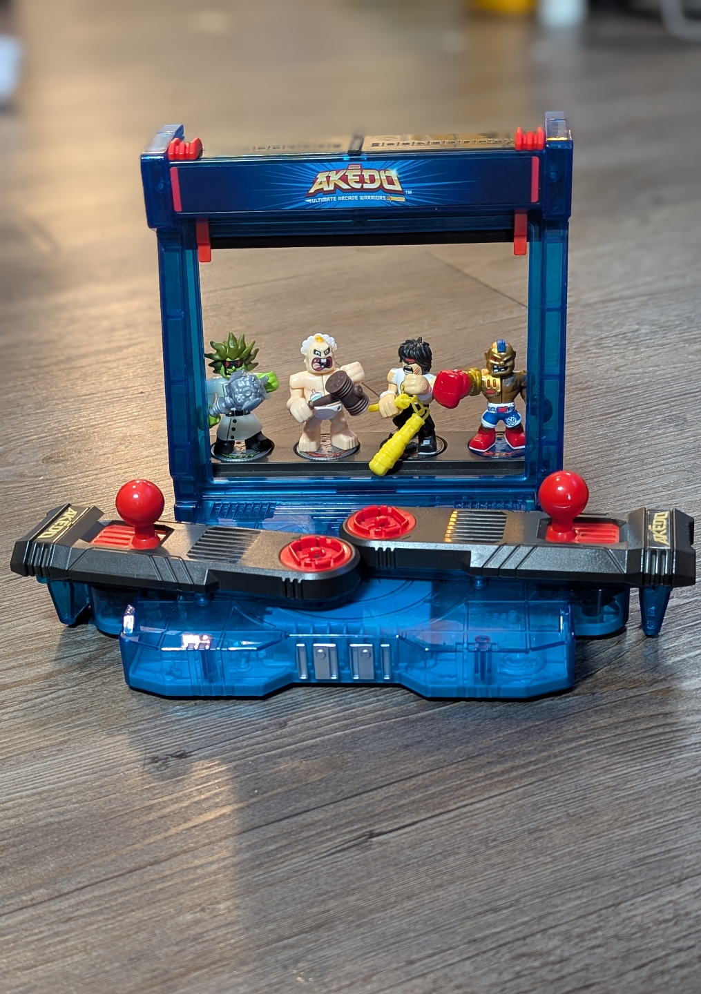 Like New Akedo Ultimate Arcade Warriors Battle Set With Figures!