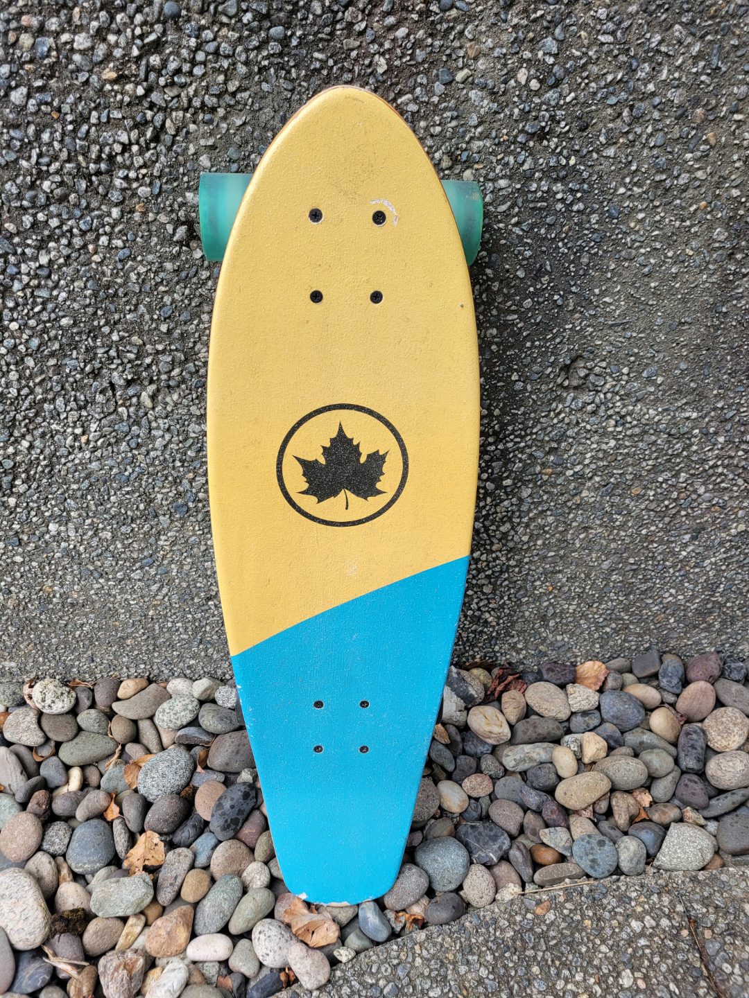 Used Cruiser Skateboard - Yellow and Blue