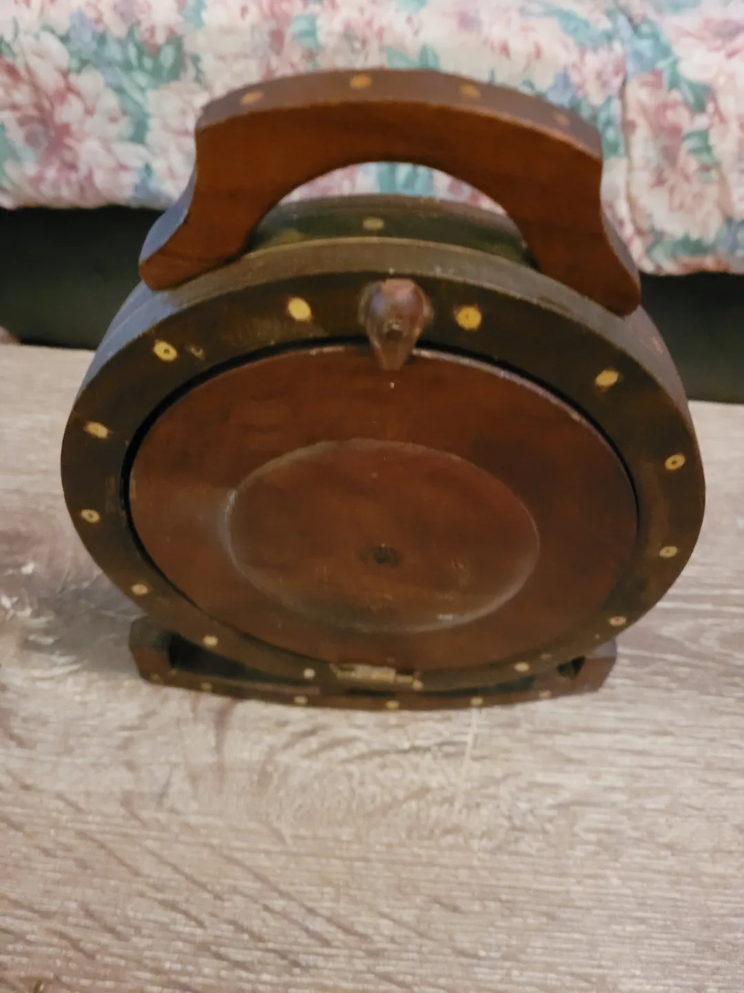 Vintage Wooden Three-Tiered Serving Tray thumbnail