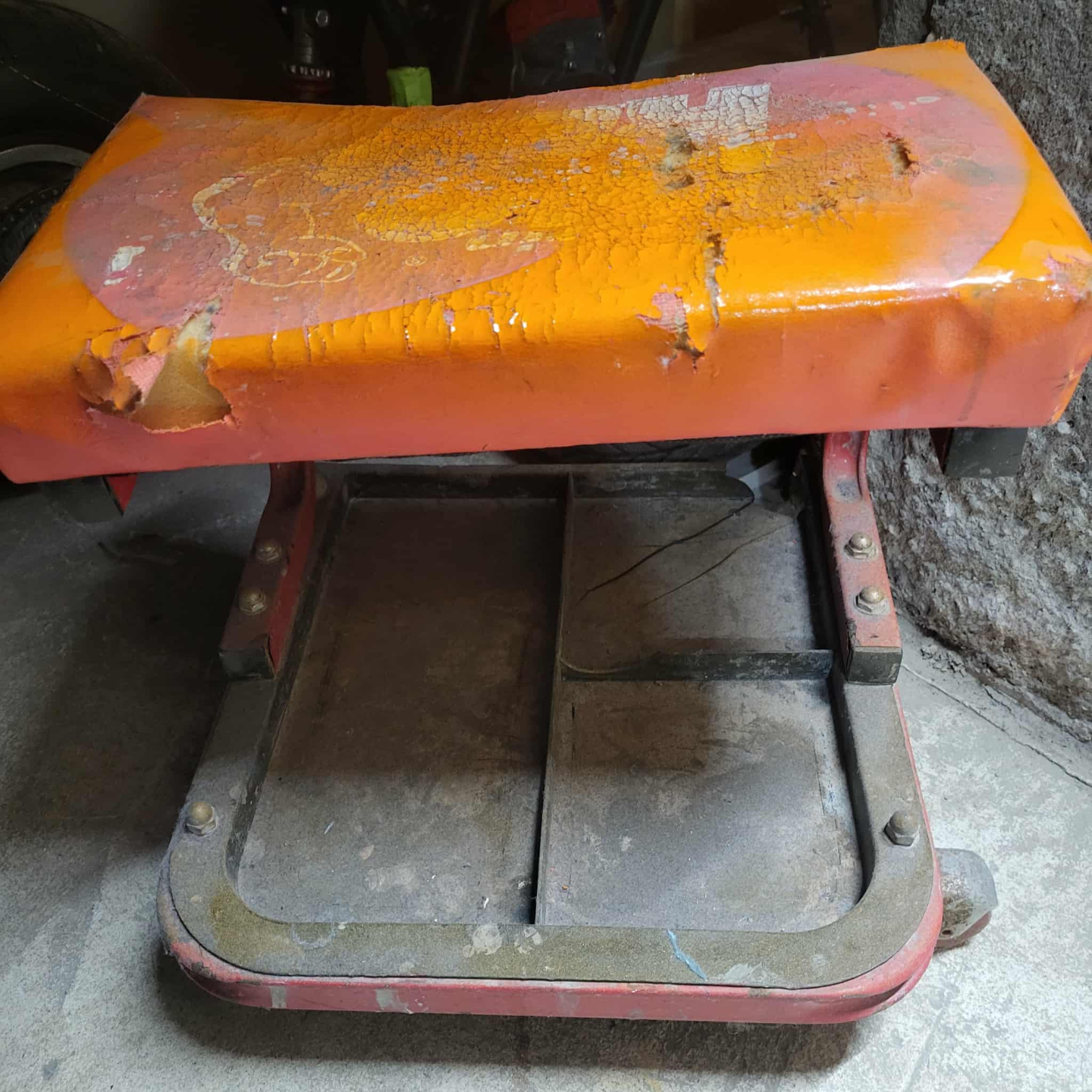 Vintage Mechanic's Creeper Stool