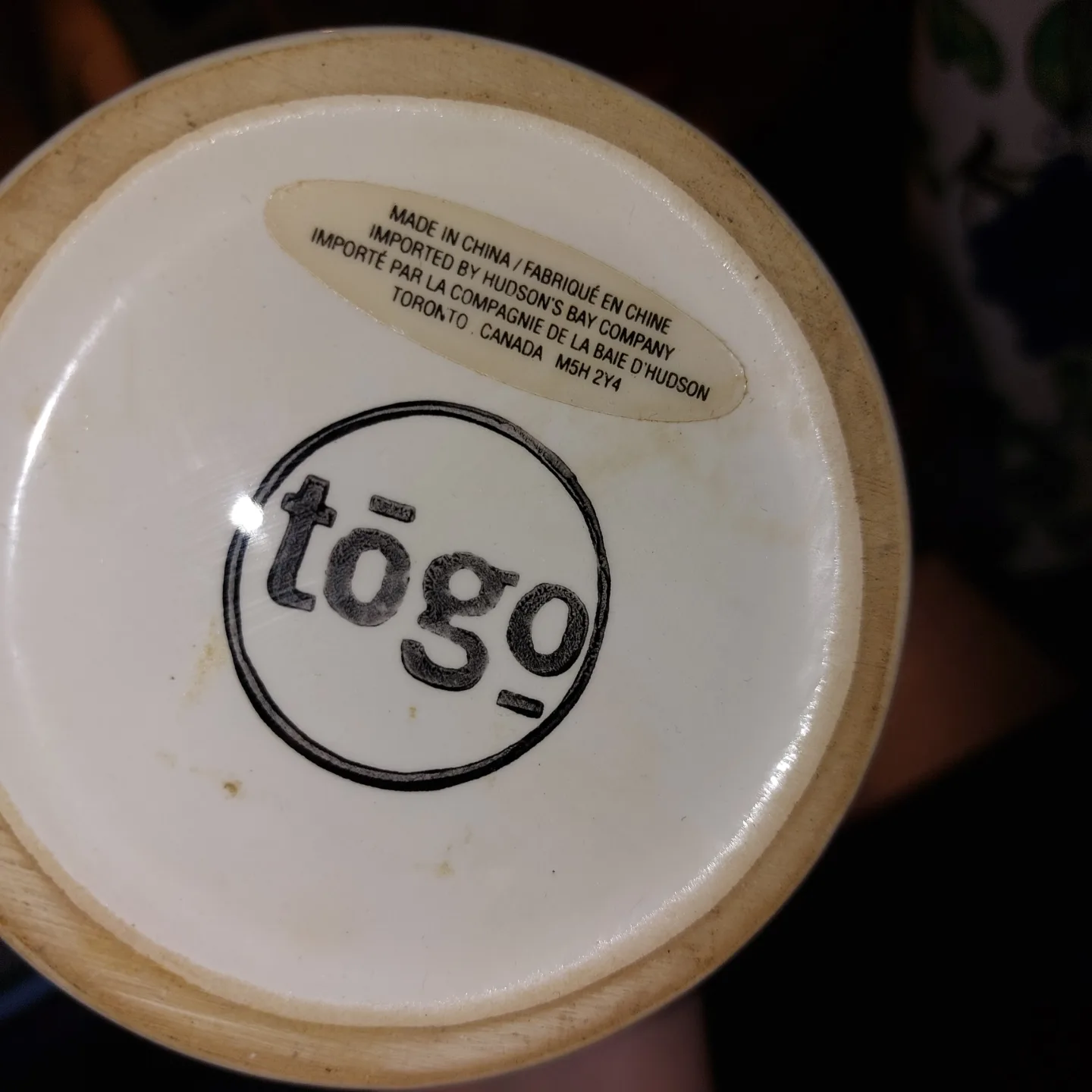 Pair of Vintage Togo Ceramic Vases Fruit Design *Hudson Bay* image indicator(4)