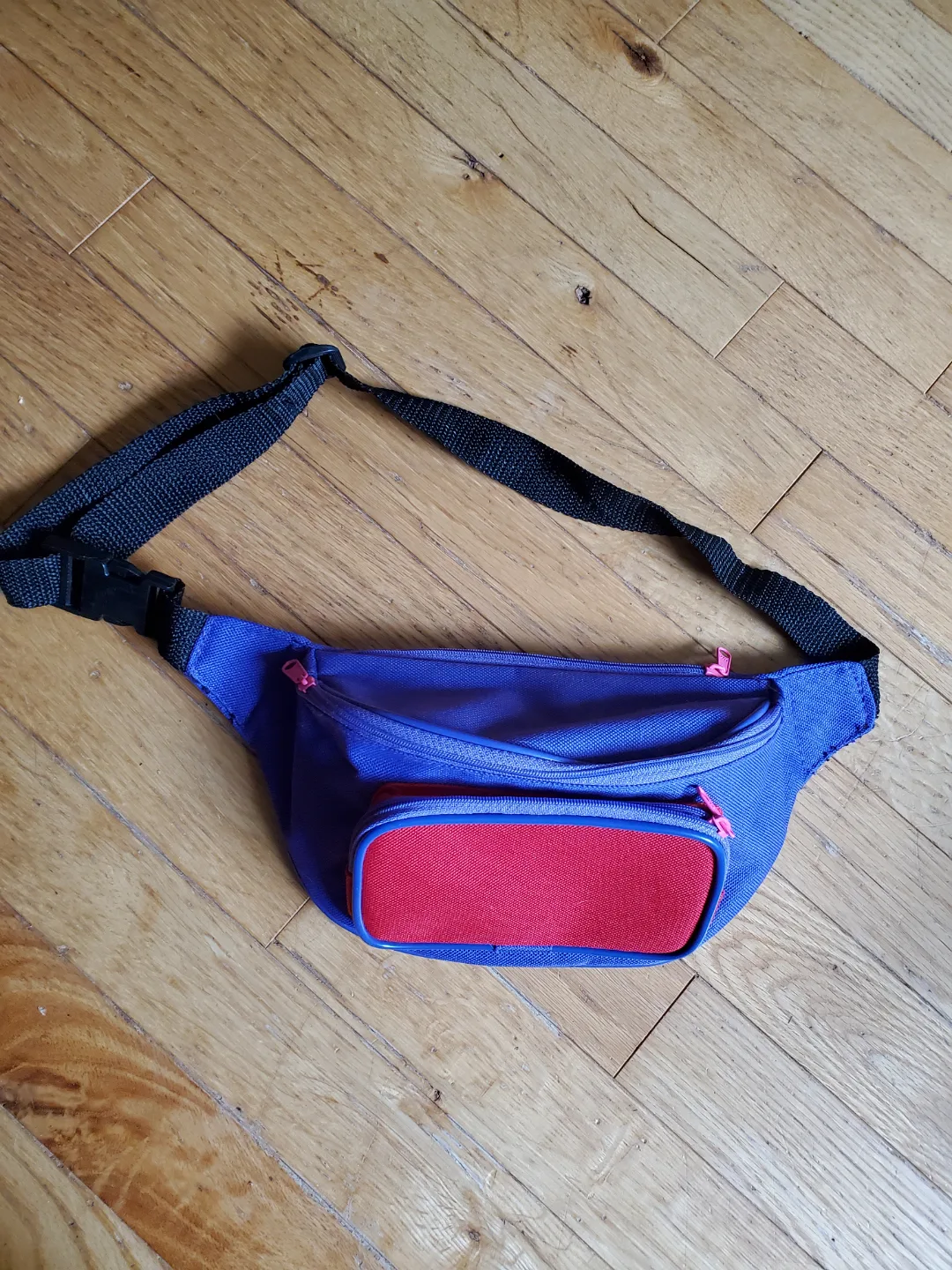 Vintage 90s Red and Purple Waist Bag thumbnail