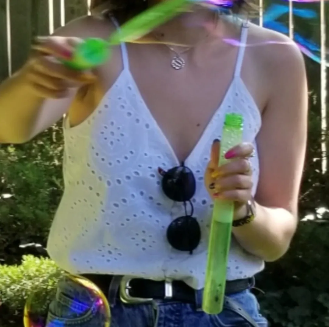 White Eyelet Cami image indicator(4)