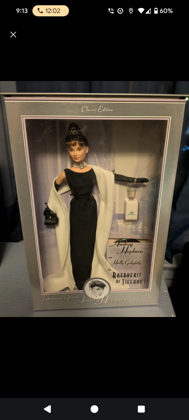 Audrey Hepburn as Holly Golightly in Breakfast at Tiffany's