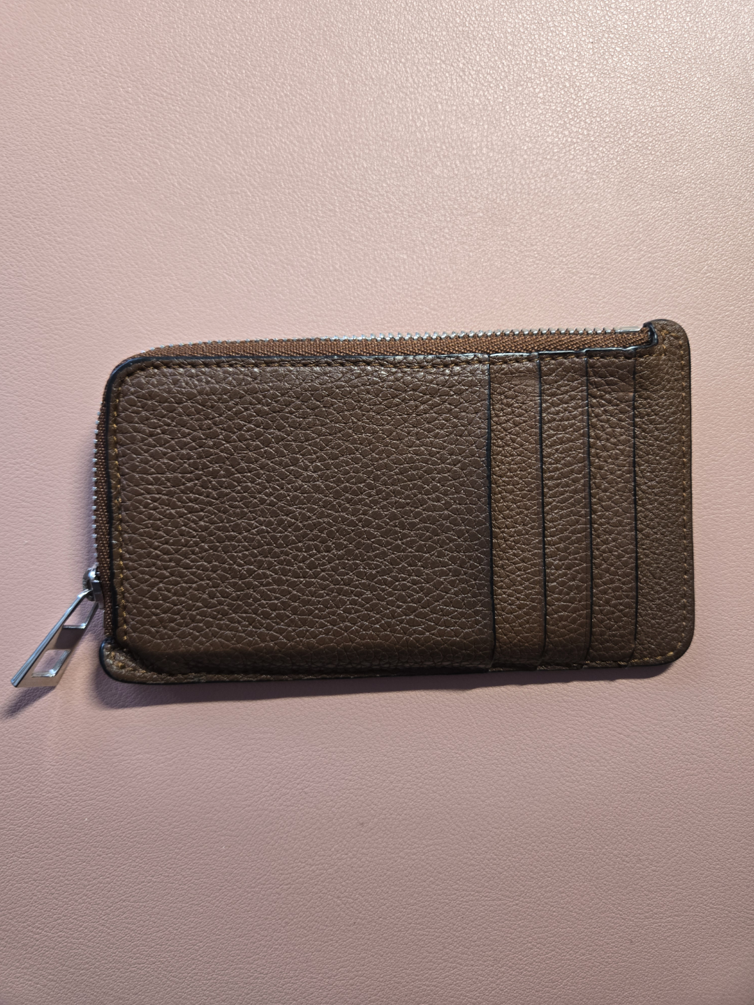 LOEWE Brown Leather Zip-Around Card Holder - photo 2