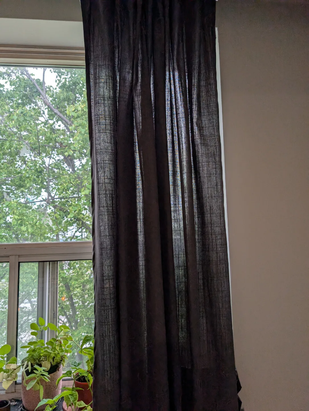 Curtain Rod with Black Curtain - Freecycle image indicator(3)