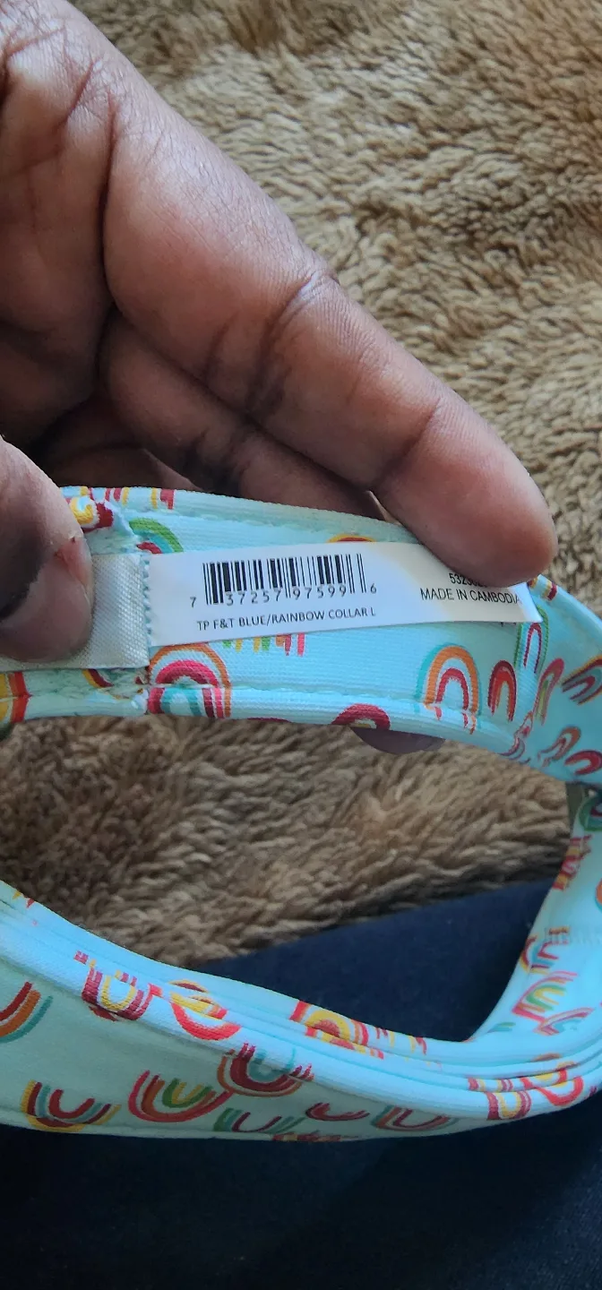 Top Paw Comfort Neoprene Dog Collar - Rainbow image indicator(2)