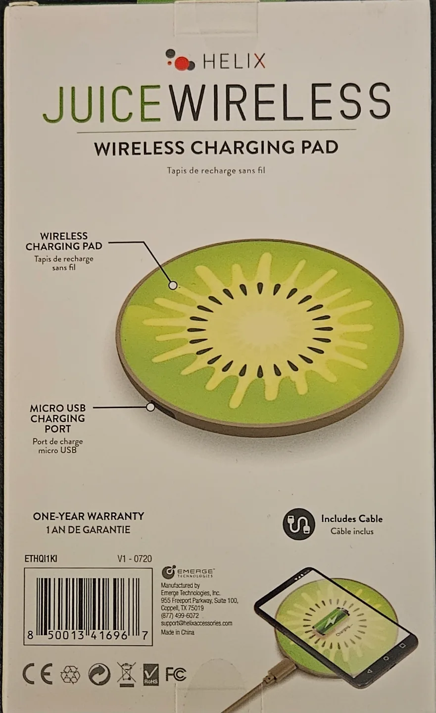 Helix Juice Wireless Wireless Charging Pad - Kiwi design image indicator(2)