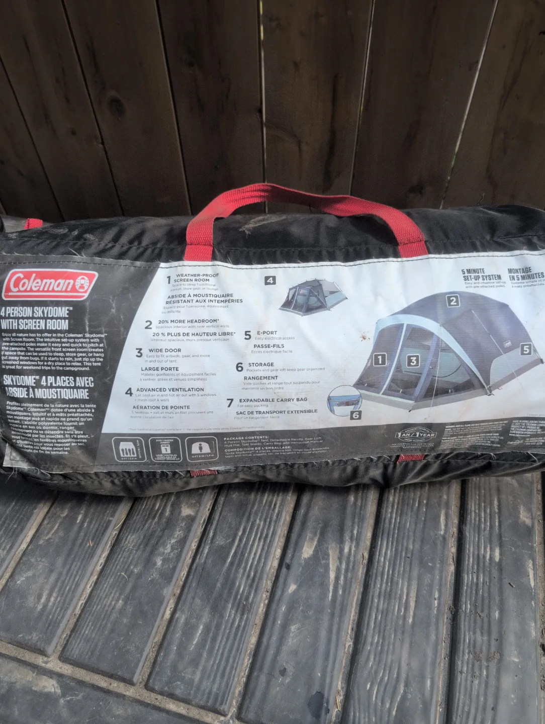 Coleman Skydome 4-Person Tent with Screen Room