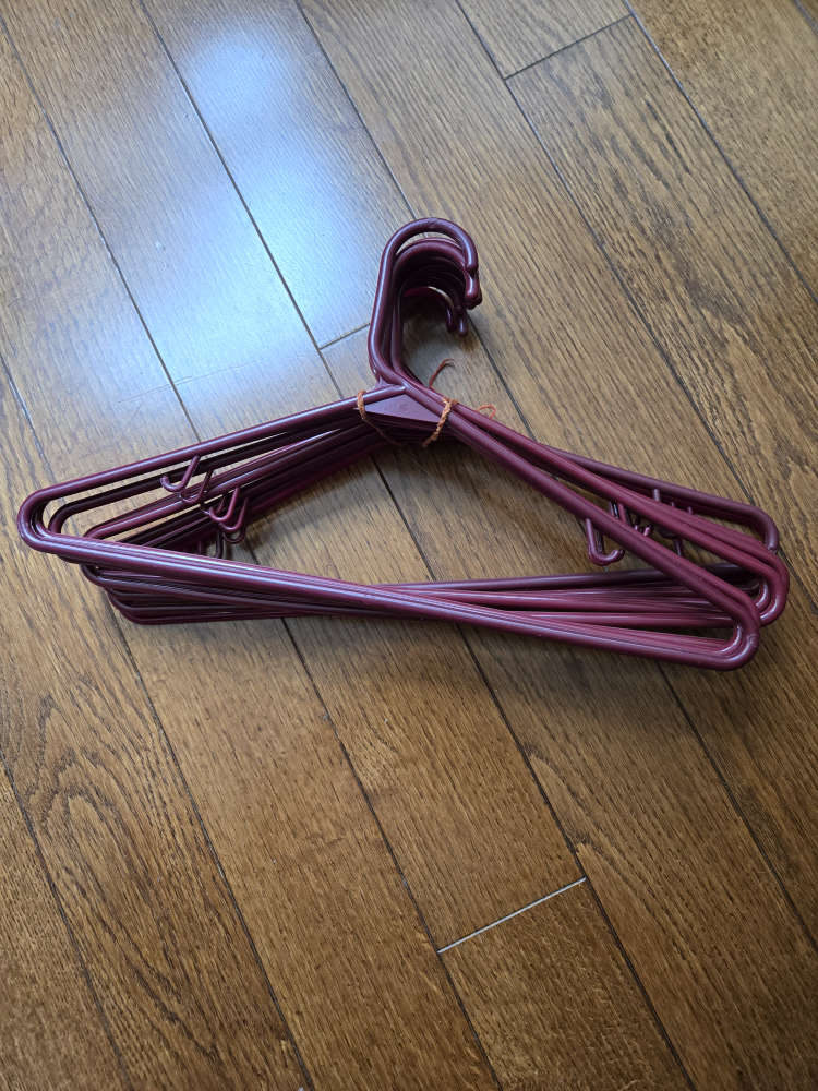 Bundle of Plastic Clothes Hangers #freecycle