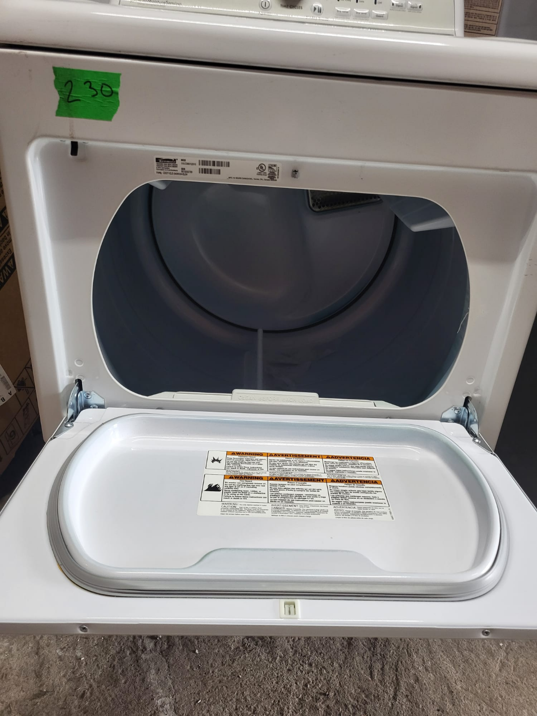 Kenmore Elite 4607 Gas Dryer - photo 2