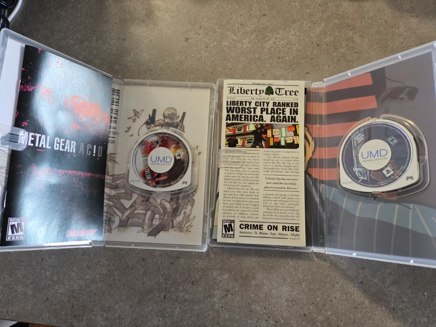 PSP Games - Metal Gear Ac!d & GTA Liberty image indicator(2)