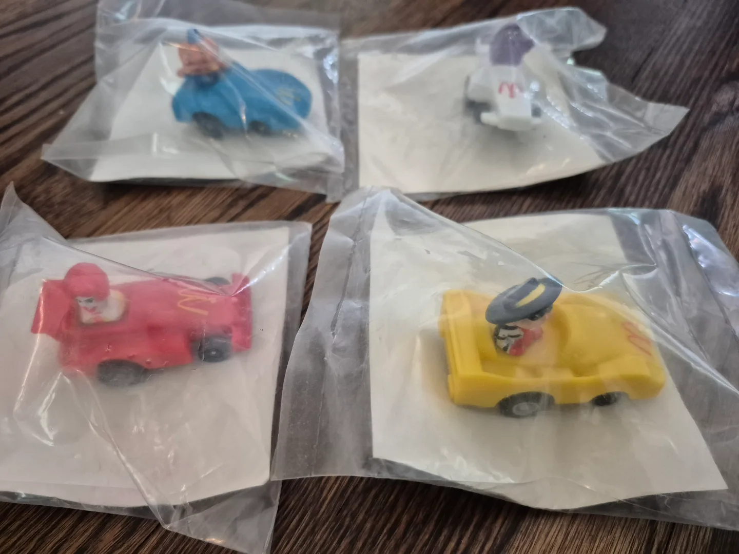 Set of Four Vintage 1988  McDonald's Turbo Macs Toy Cars image indicator(2)