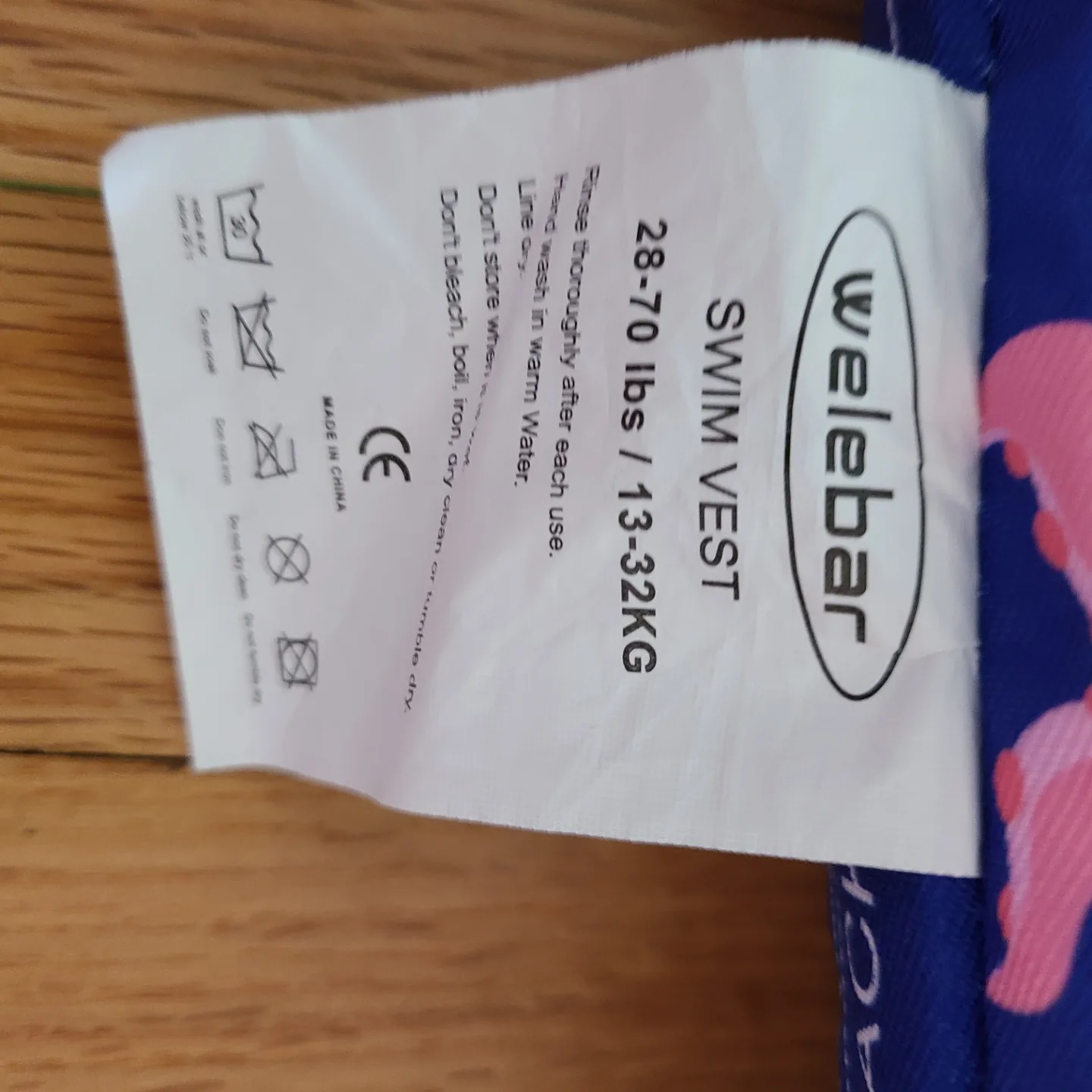 Welebar Kids Swim Vest - Size 28-70 lbs image indicator(3)