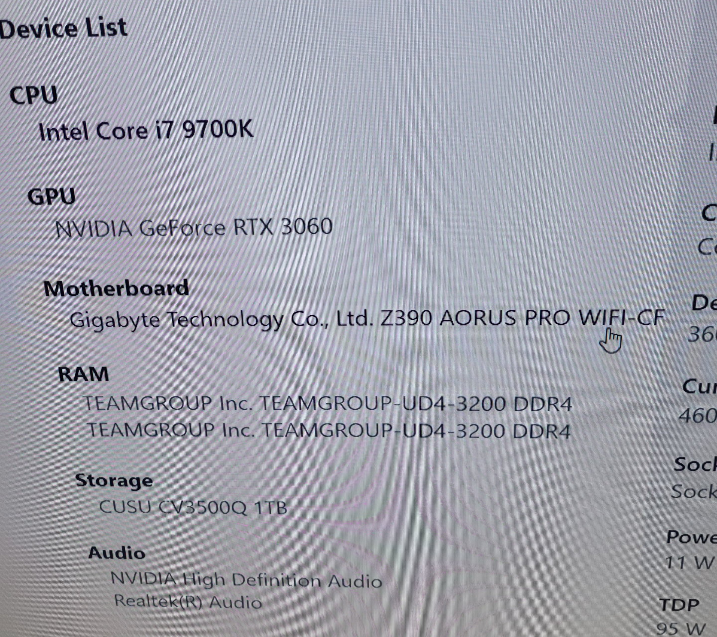 MSI RTX 3060 GAMING PC | I7-9700K | 1TB | 16GB RAM - photo 2