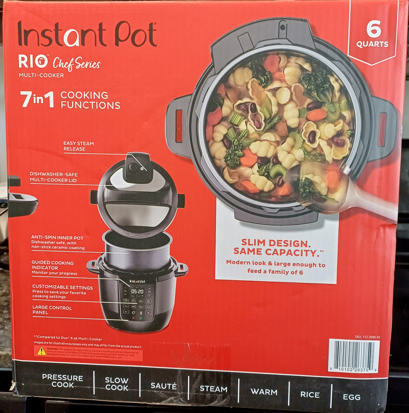 Instant Pot Rio Chef Series 6-Quart Multi-Cooker - photo 2