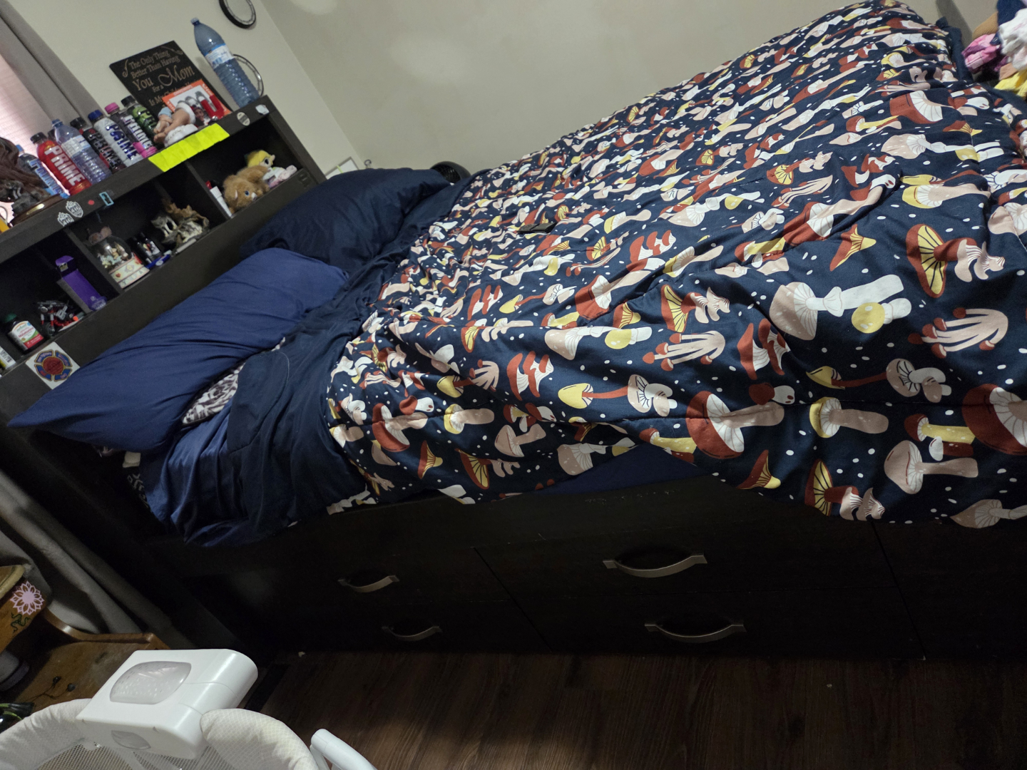 Double-size bed frame with drawers and under storage - photo 2