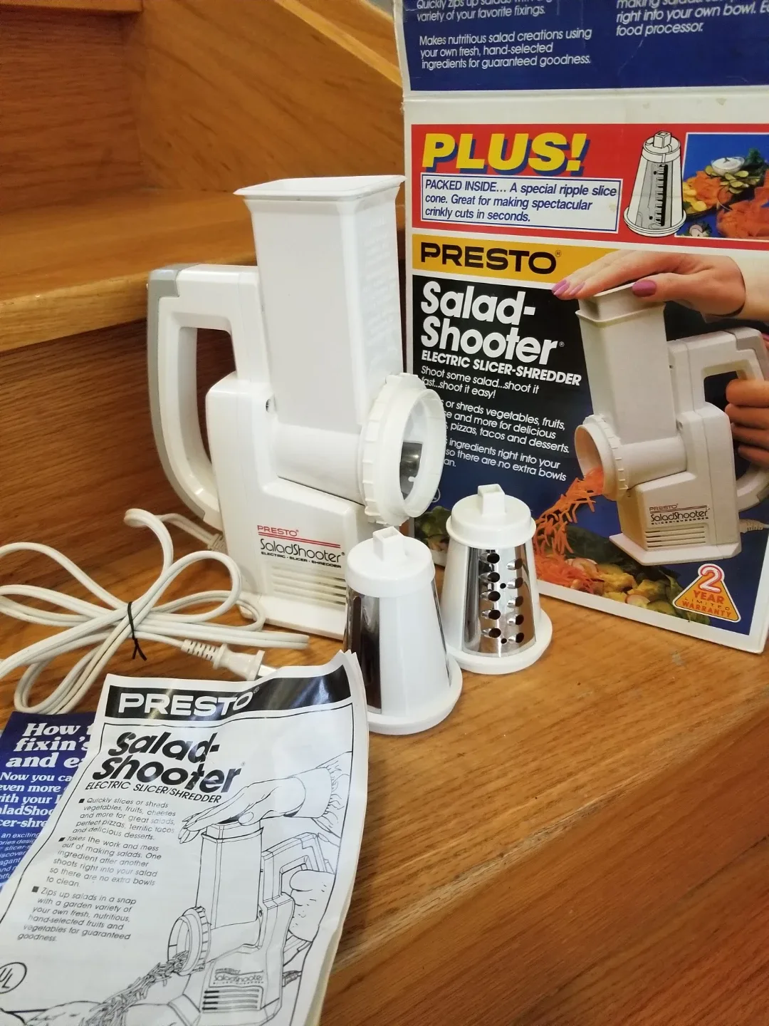 Vintage Presto Salad Shooter Electric Slicer Shredder image indicator(2)