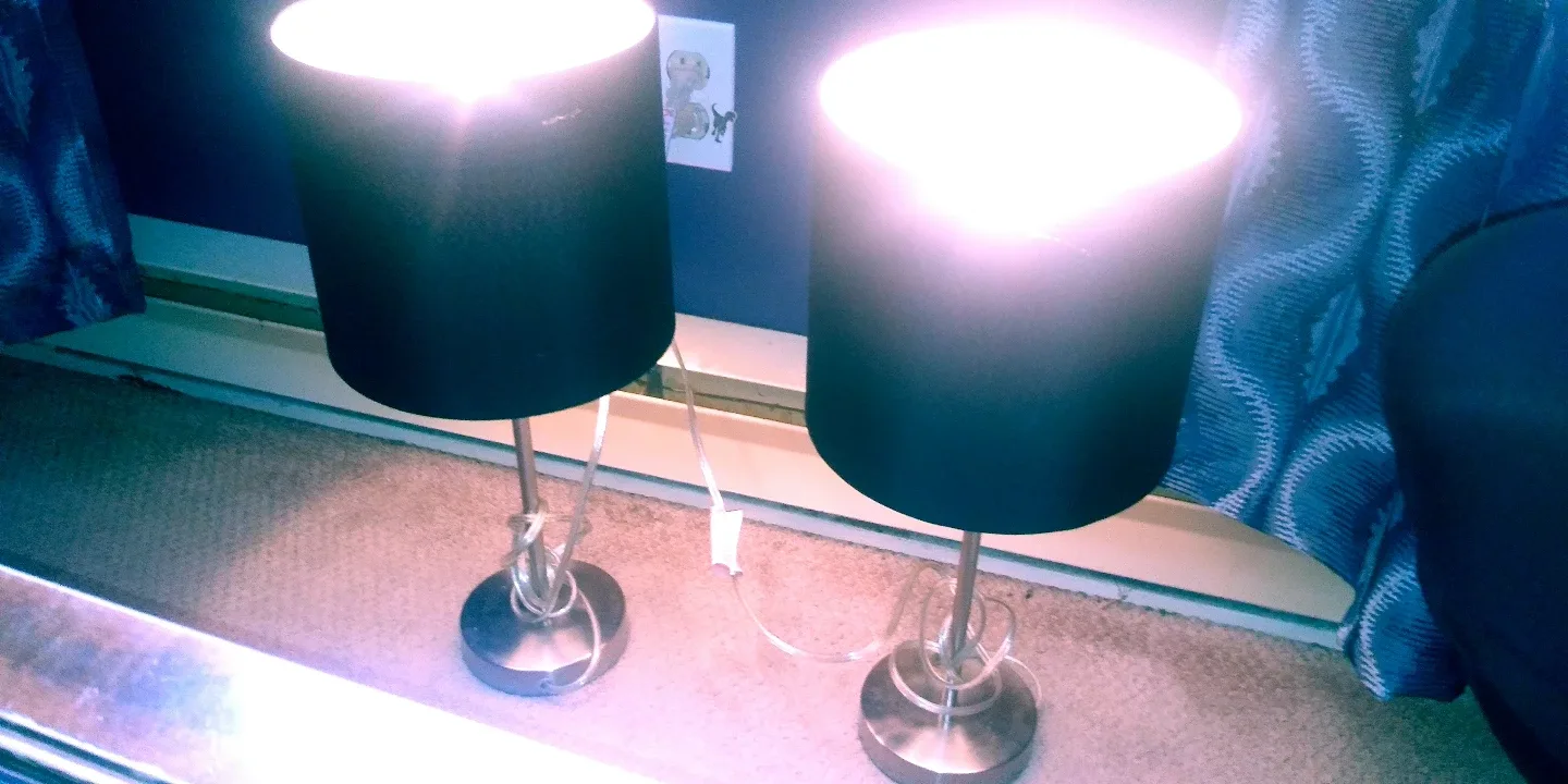 Pair of Black Table Lamps thumbnail
