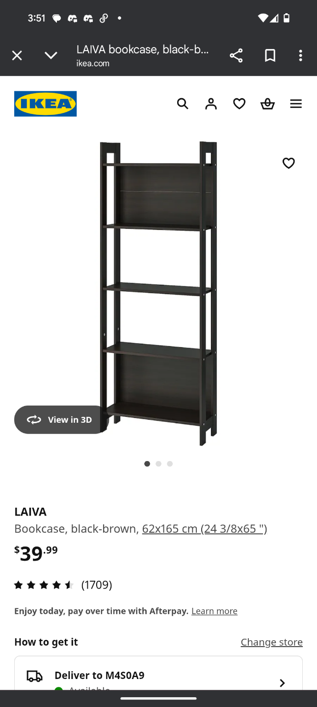 IKEA LAVIA bookcase - Dark Brown (Two bookcases)