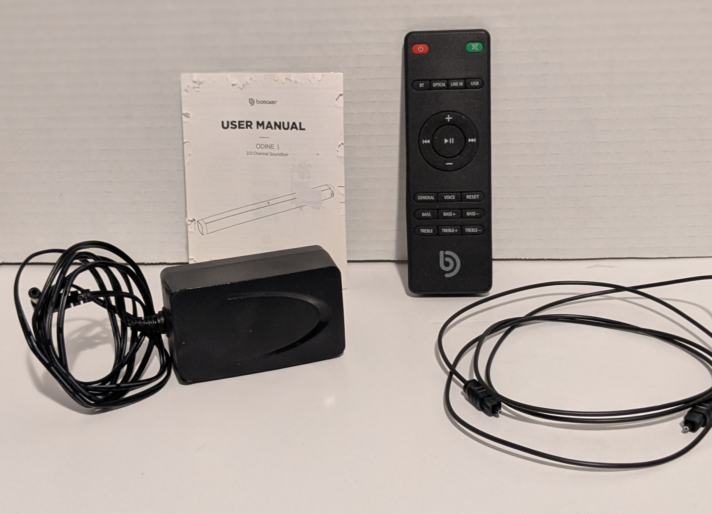 Bomaker Odine 1 2.0 Channel Soundbar with Remote and Accessories - photo 3