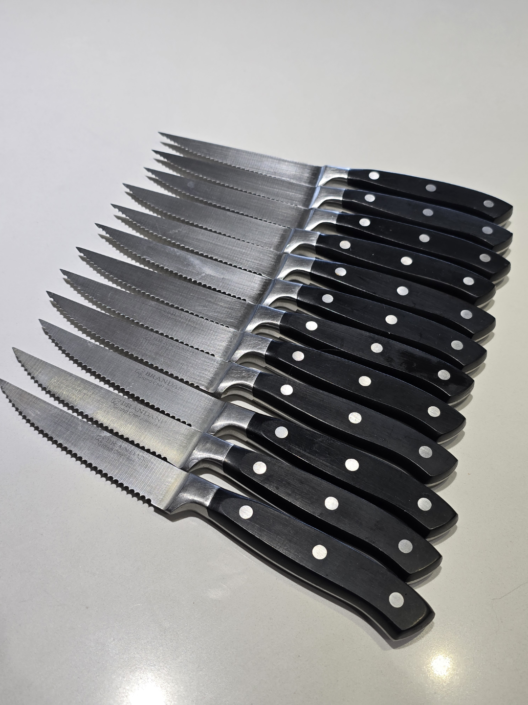 Set of twelve Brandani Grand Chef steak knives