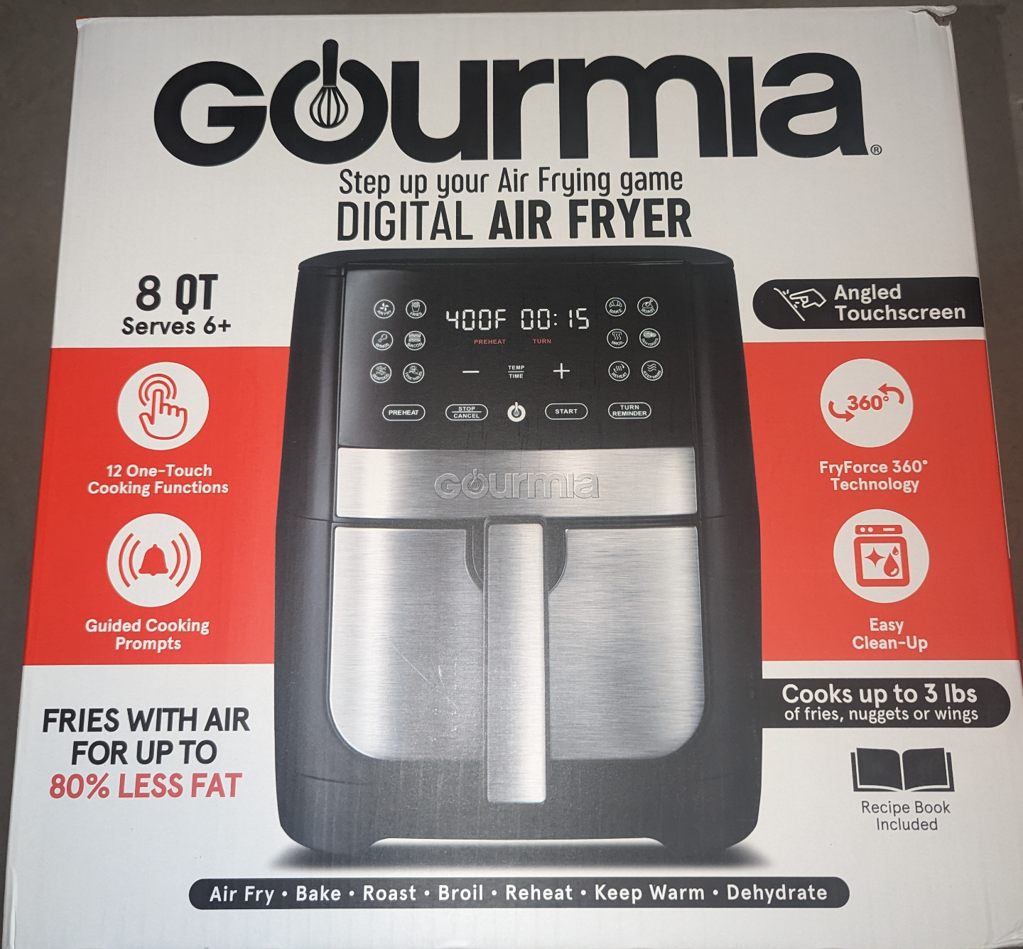 Gourmia Digital Air Fryer - 8 Qt - Brand New