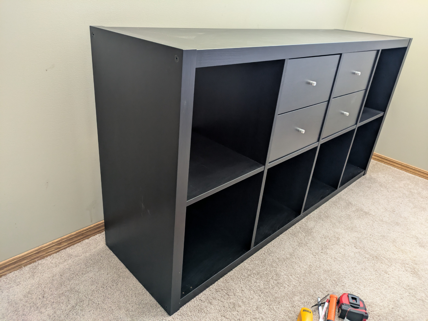IKEA Kallax 8 Cube Shelving Unit with Drawers - photo 4