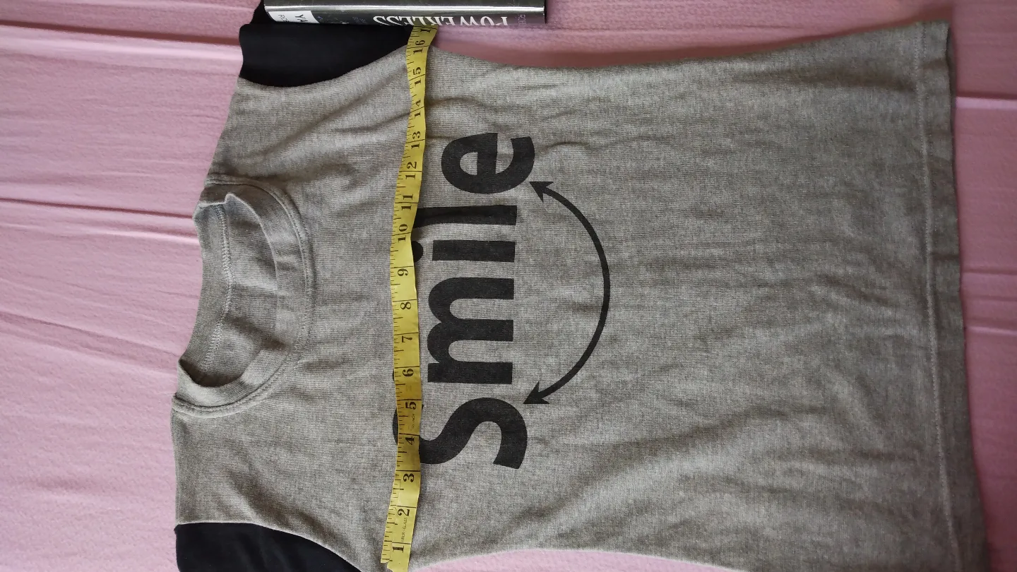 Kids Grey and Black Smile Long Sleeve Shirt and Joggers Set🏒 image indicator(2)